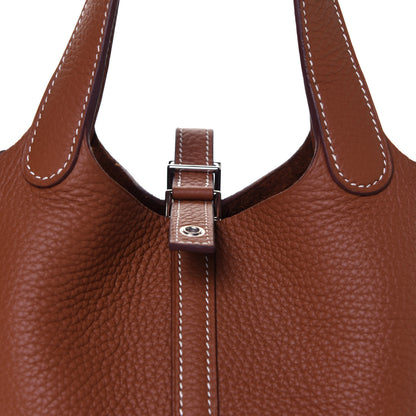 Hermes Taurillon Clemence Picotin Lock 18 PM Gold 11 of 13