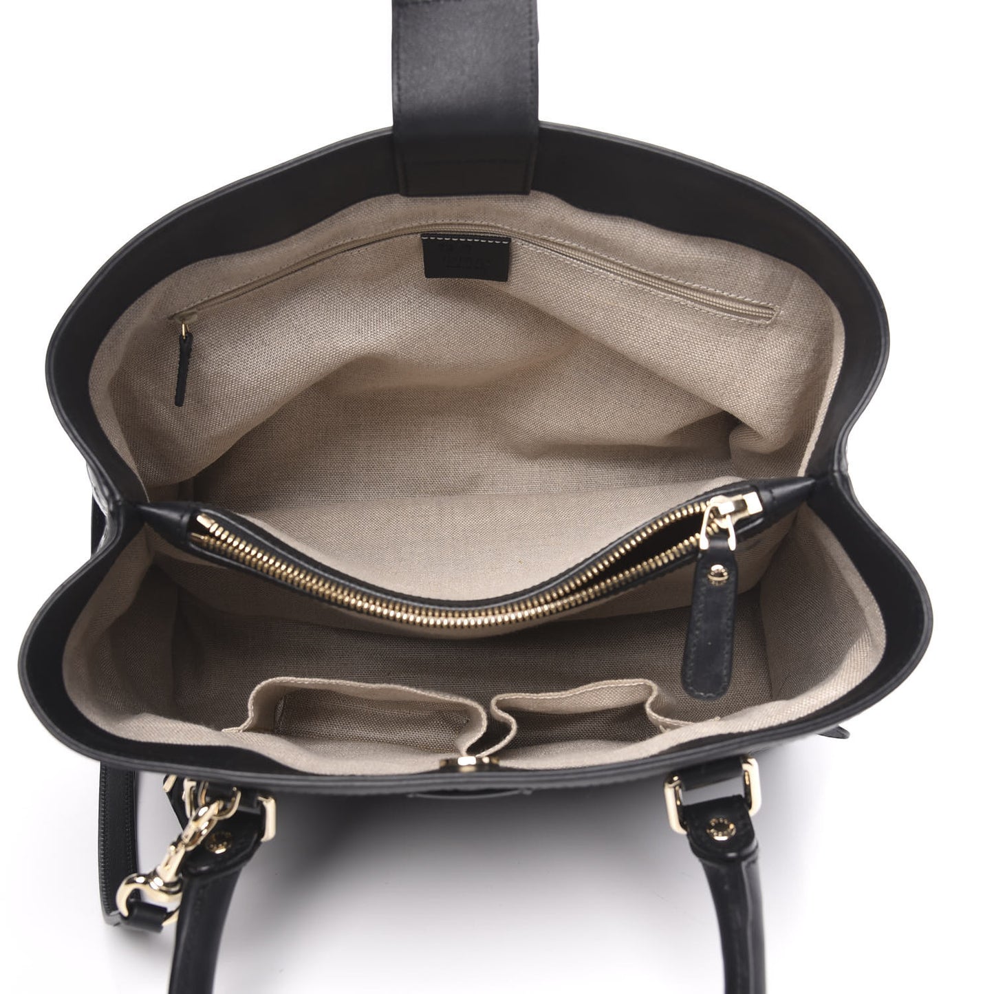 Soft Microguccissima Medium Tote Black