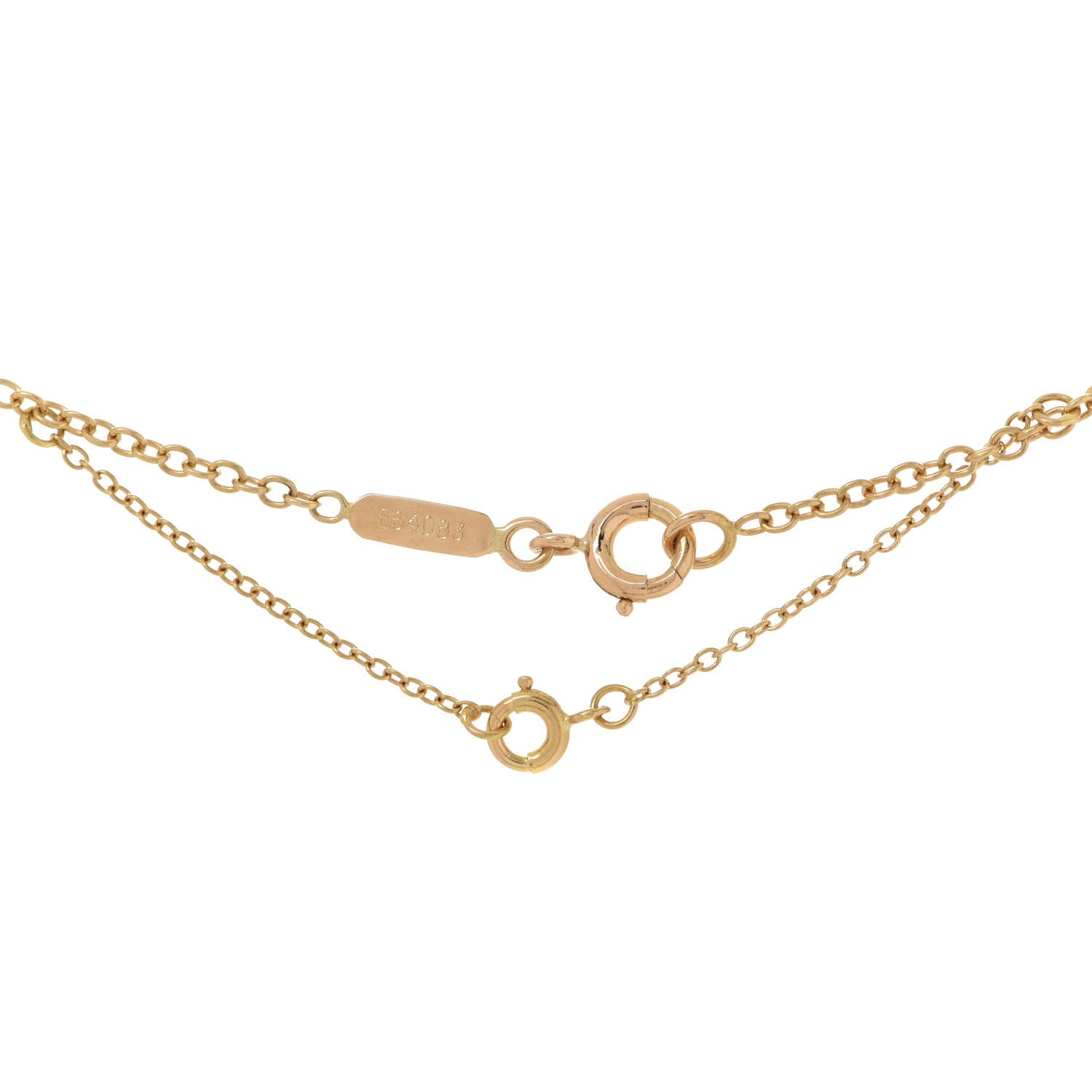 Cartier 18K Yellow Gold Diamond Hindu Floral Pendant Necklace 5 of 6