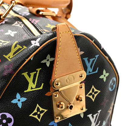 Louis Vuitton Monogram Multicolor Keepall 45 Black 10 of 12