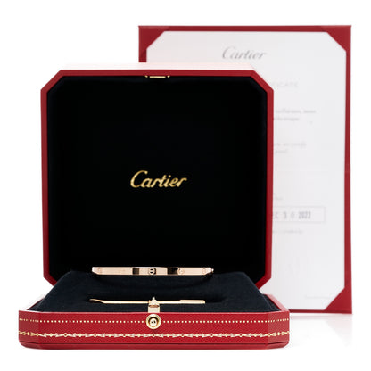 Cartier 18K Pink Gold Small LOVE Bracelet 16 5 of 5