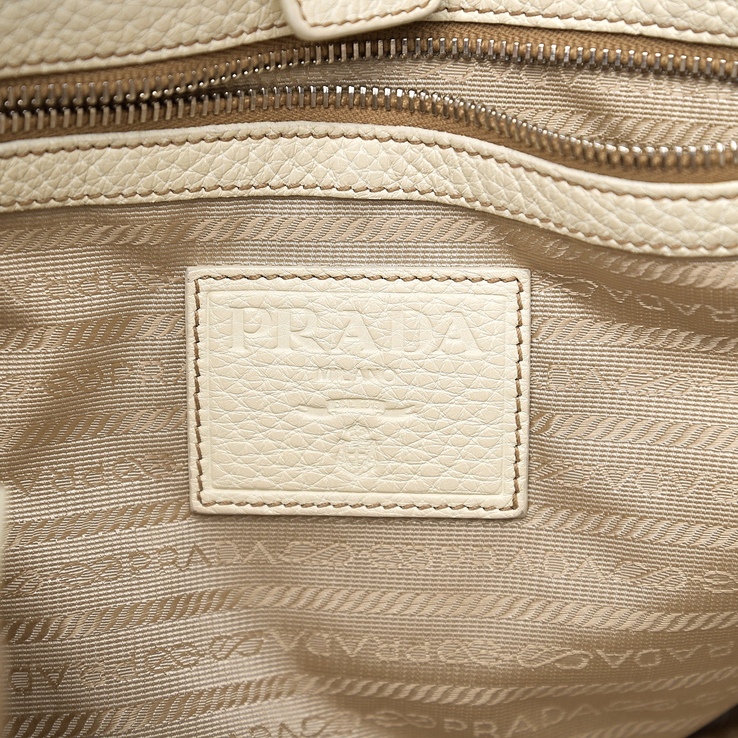 Prada Vitello Daino Hobo Bianco 5 of 15