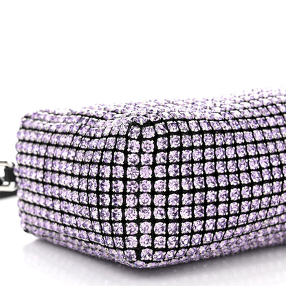 Alexander Wang Mesh Crystal Rhinestone Mini Heiress Pouch Winsome Orchid 9 of 11