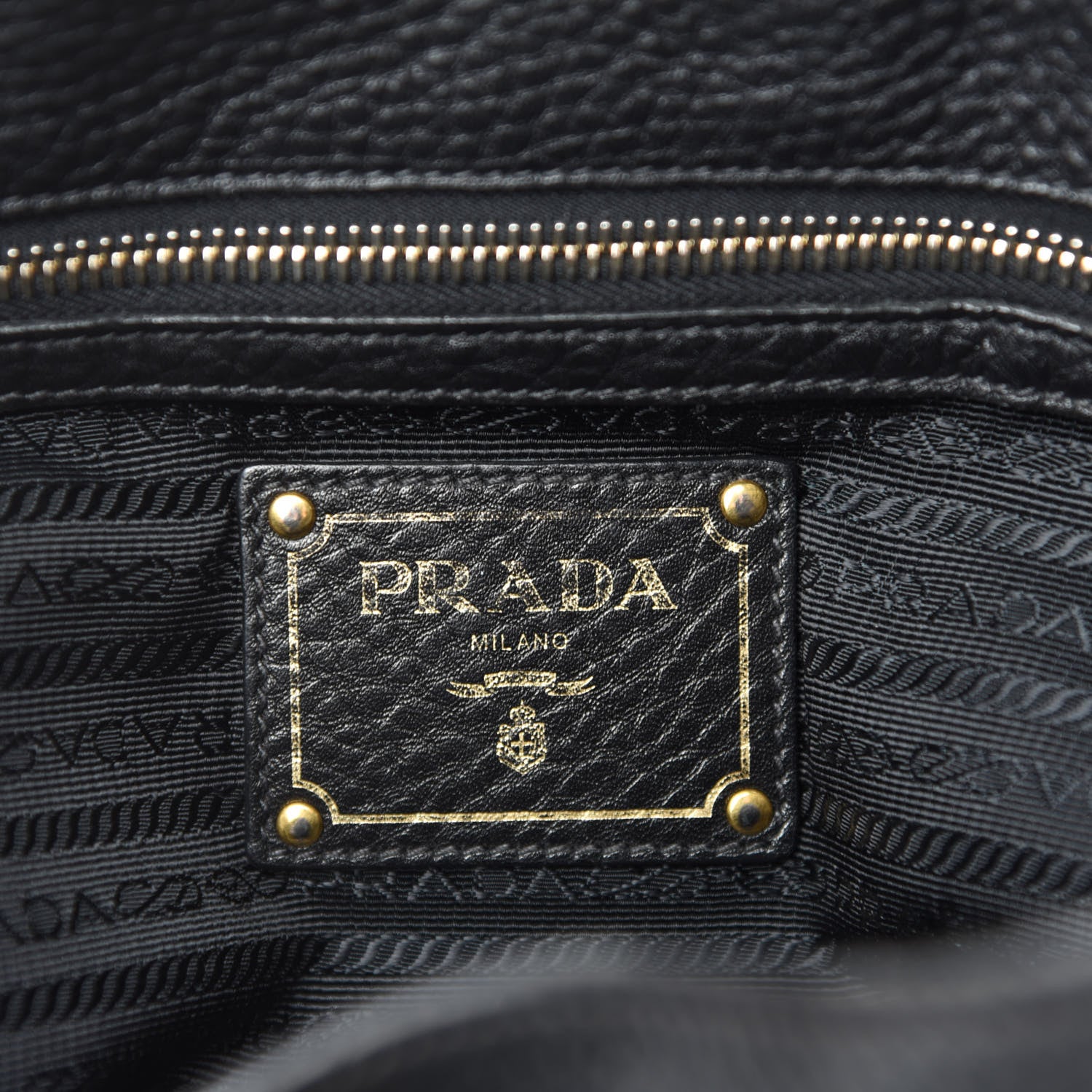 Prada Vitello Daino Buckle Tote Black 10 of 12