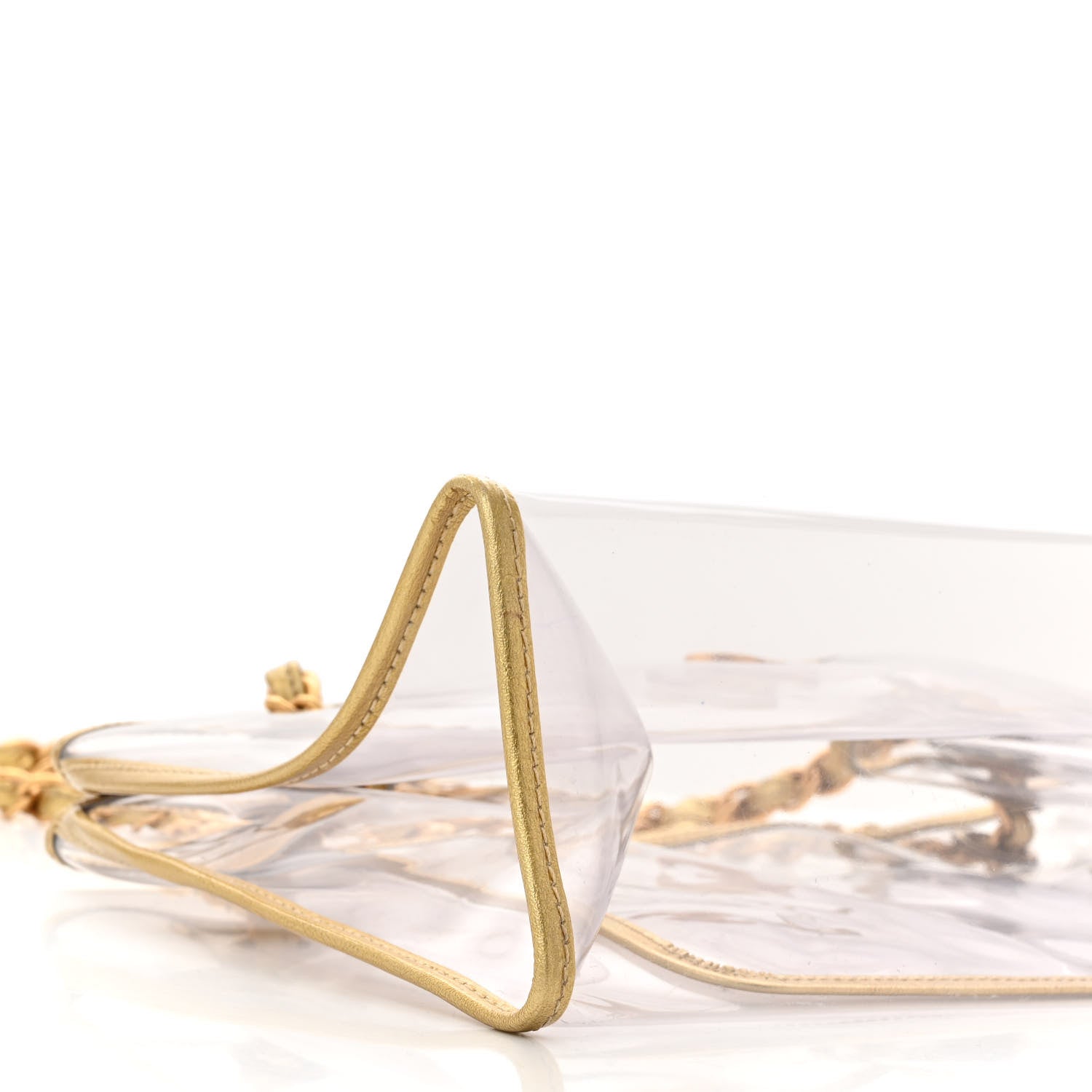 Chanel Vinyl Naked Tote Gold 9 of 10