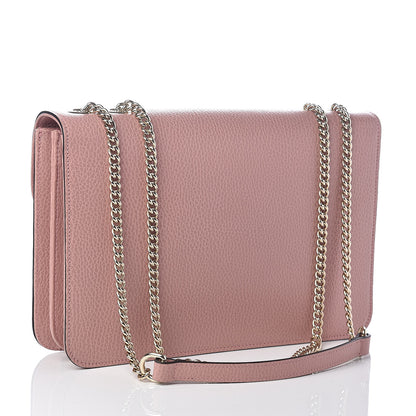 Gucci Dollar Calfskin Interlocking G Shoulder Bag Soft Pink 3 of 9