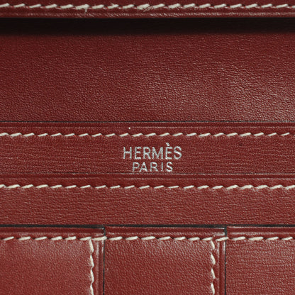 Hermes Chamonix Bearn Wallet Rouge H 7 of 8