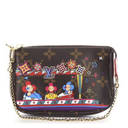 Louis Vuitton Monogram 2020 Christmas Animation Bumper Cars Mini Pochette Accessories Coquelicot 1 of 5
