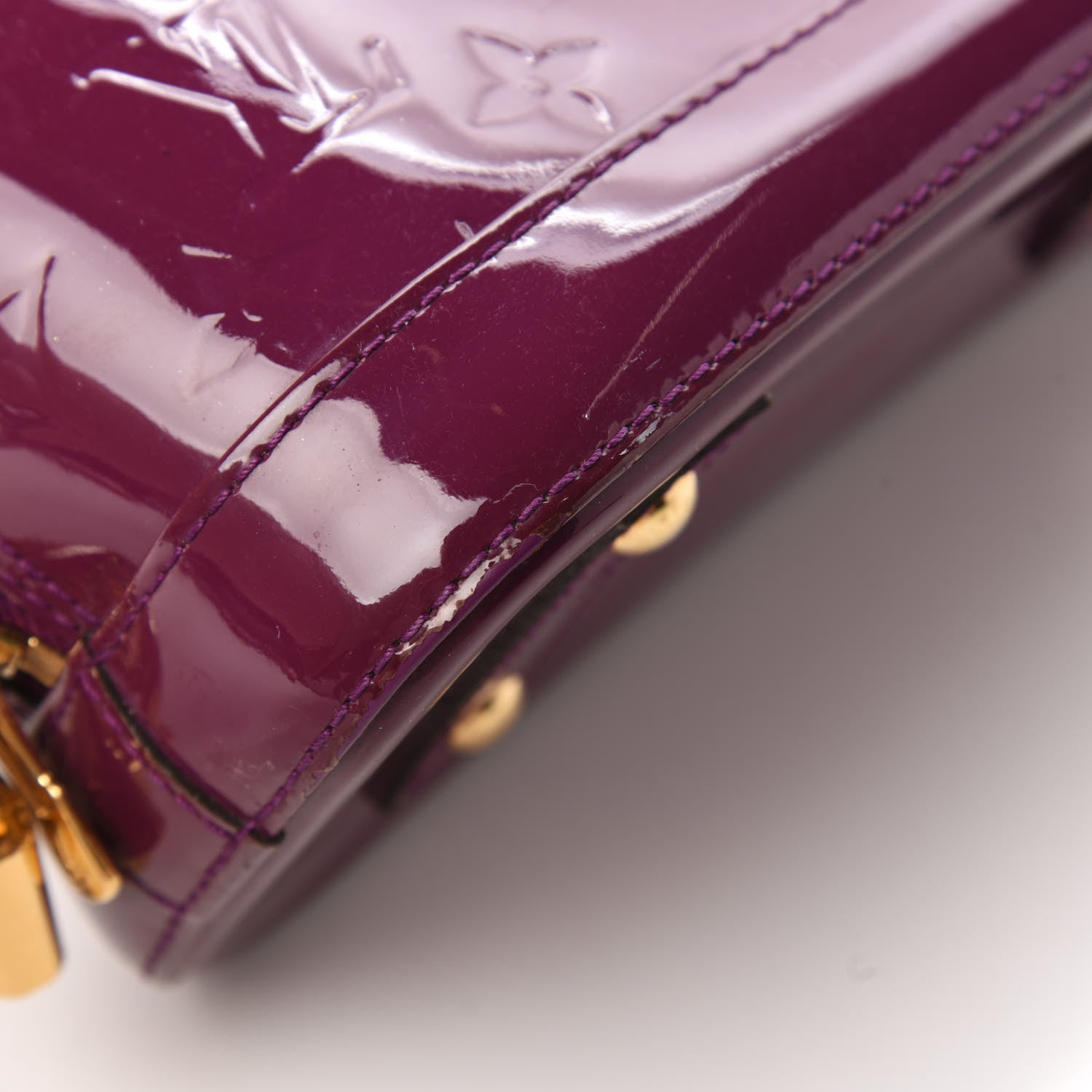 Louis Vuitton Vernis Alma BB Amethyste 13 of 15