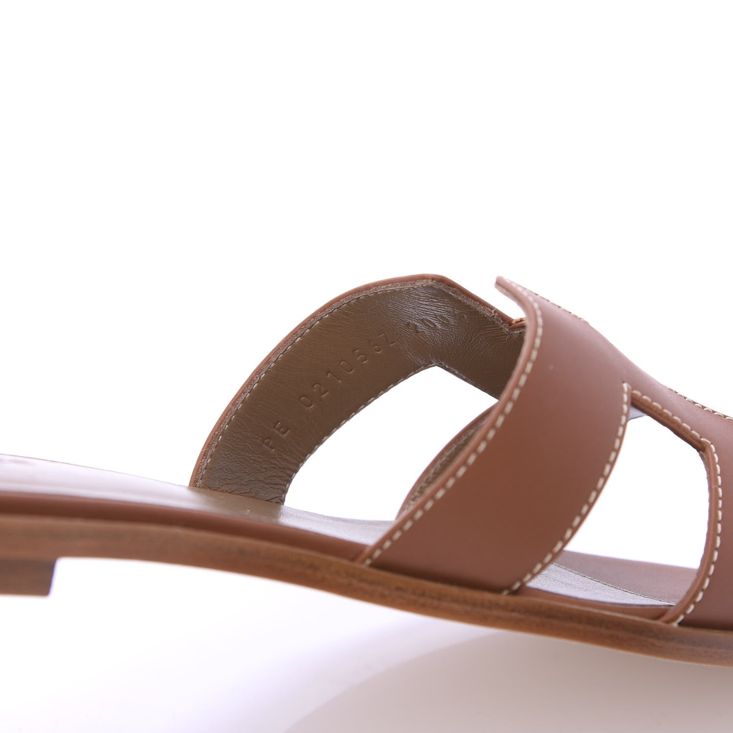 Hermes Box Calfskin Oran Sandals 41 Gold 8 of 10