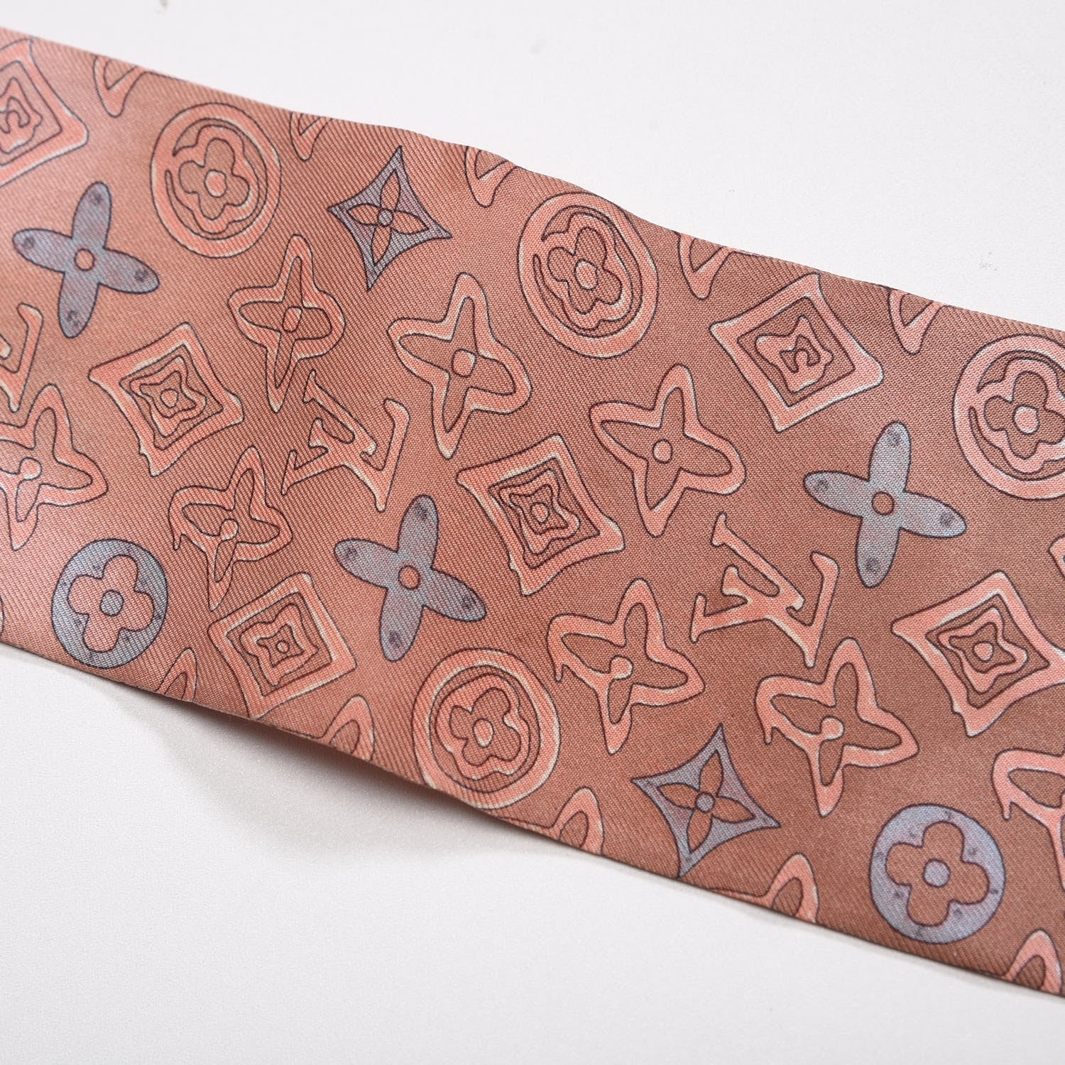 Louis Vuitton Silk Monogram Map Bandeau 5 of 7