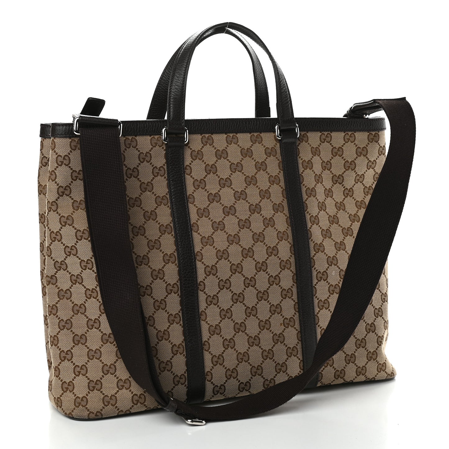 GG Monogram Large Joy Tote Bag Dark Brown