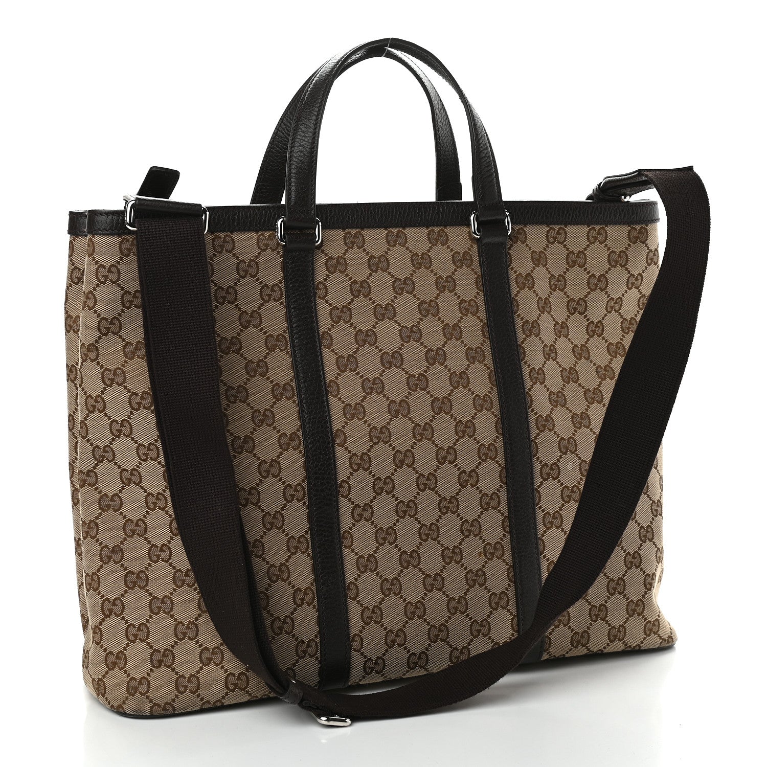 Gucci GG Monogram Large Joy Tote Bag Dark Brown 3 of 13