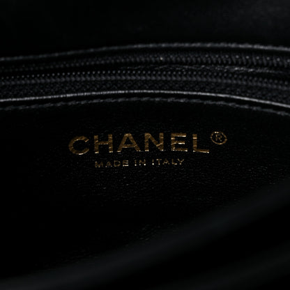 Chanel Lambskin Chevron Quilted Small Trendy CC Dual Handle Flap Bag Black 6 of 14
