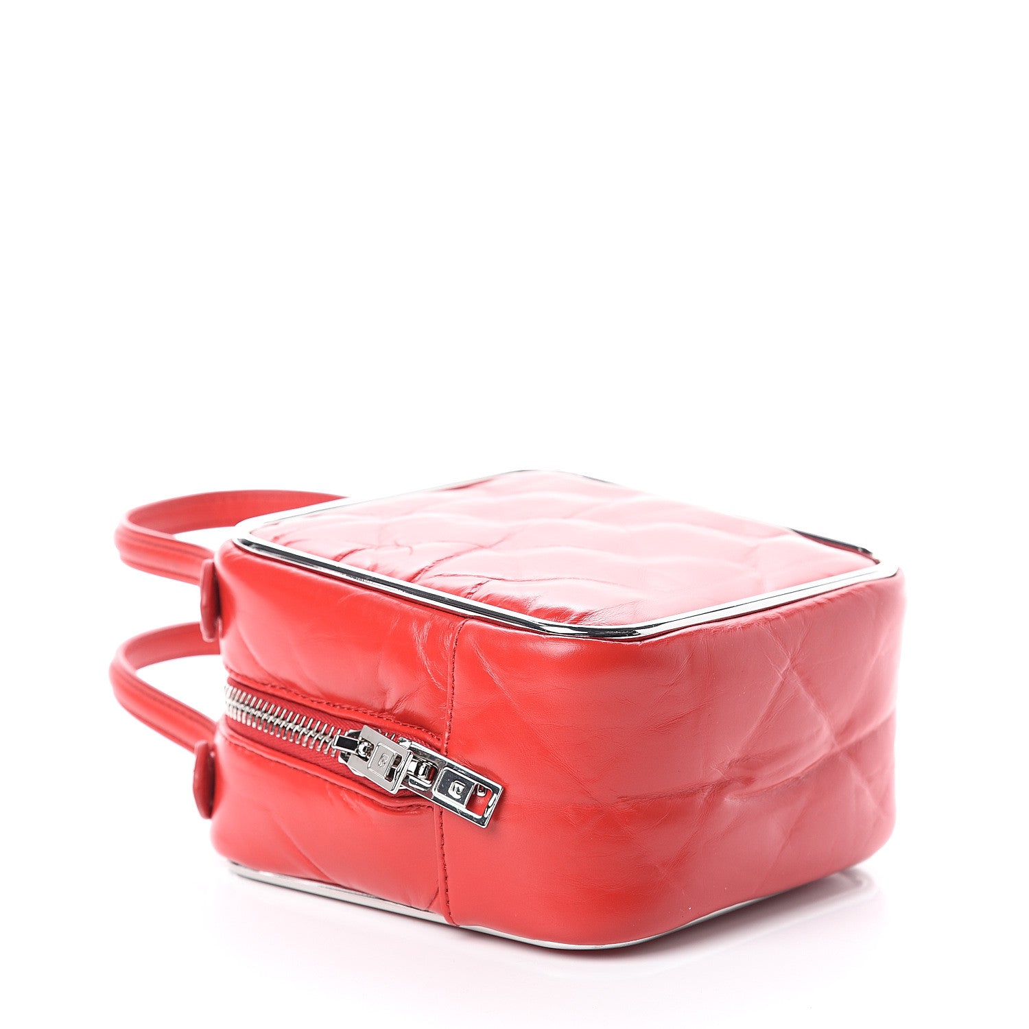 Alexander Wang Calfskin Quilted Halo Top Handle Bag Red 3 of 7