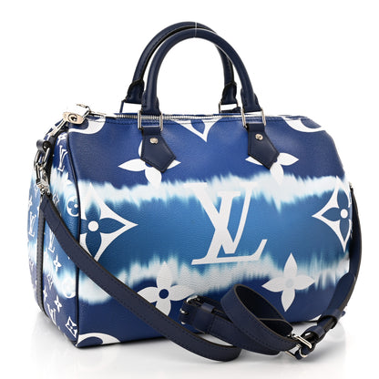 Louis Vuitton Monogram Escale Speedy Bandouliere 30 Blue 3 of 11