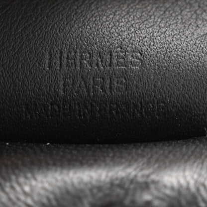 Hermes Milo Lambskin Grigri Rodeo Pegase Horse Bag Charm Black Etoupe 3 of 5