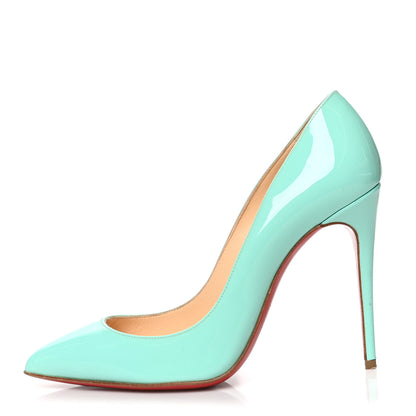Christian Louboutin Patent Pigalle Follies 100 Pumps 36 Opaline 1 of 7