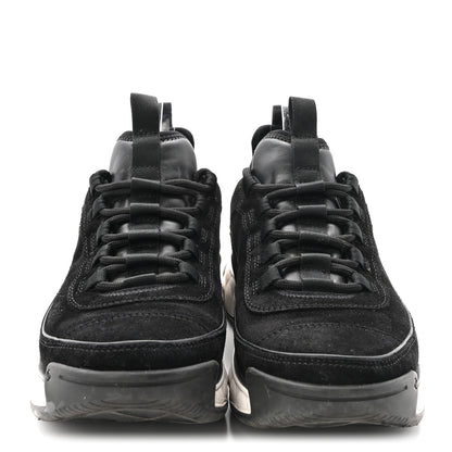 Chanel Suede Calfskin Nylon Grosgrain CC Sneakers 41 Black 3 of 9