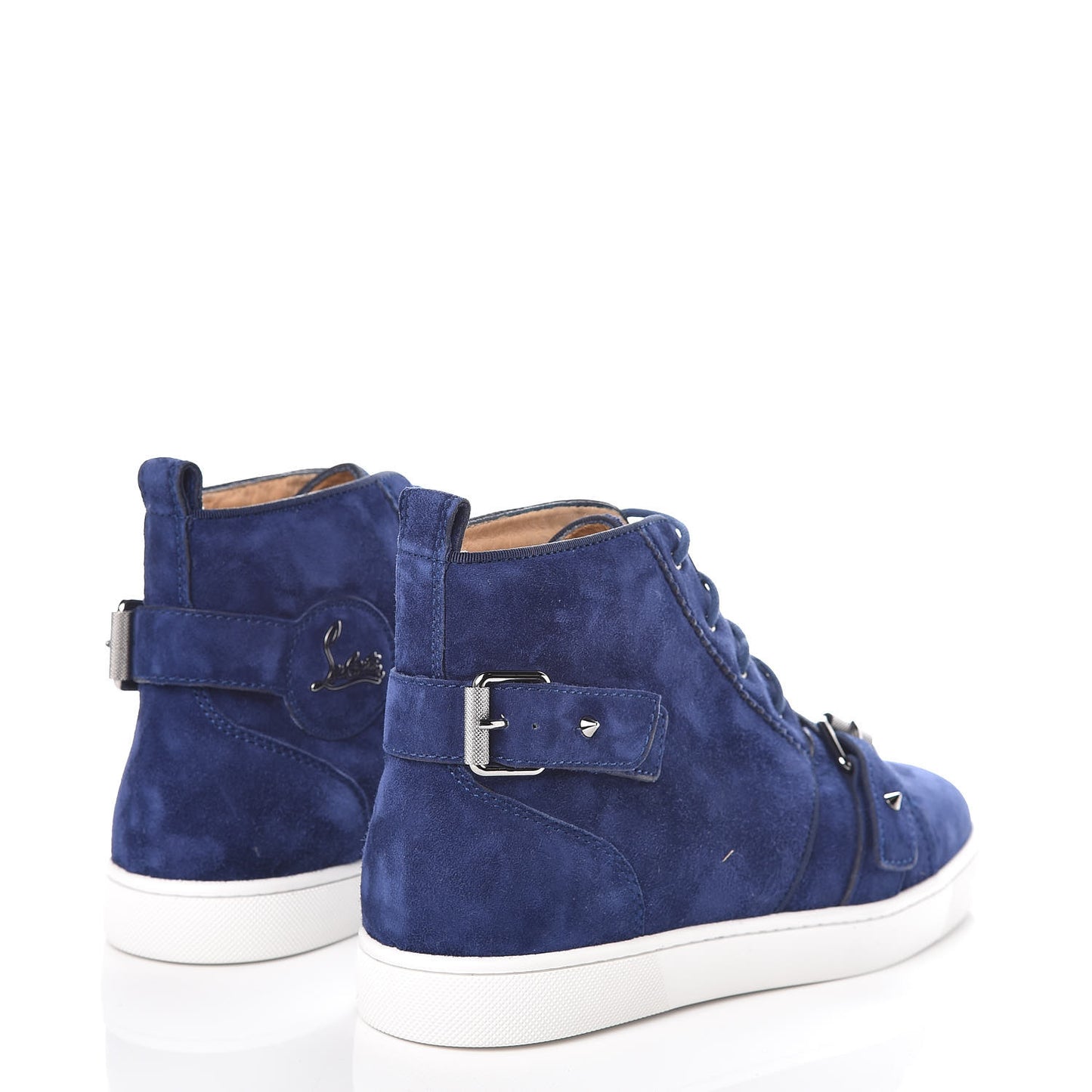Veau Velours Mens Nono Strap Flat Sneakers 40 China Blue