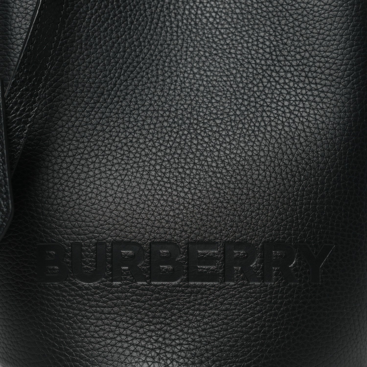 Burberry London Grainy Calfskin Small Lorne Bucket Crossbody Black 7 of 9
