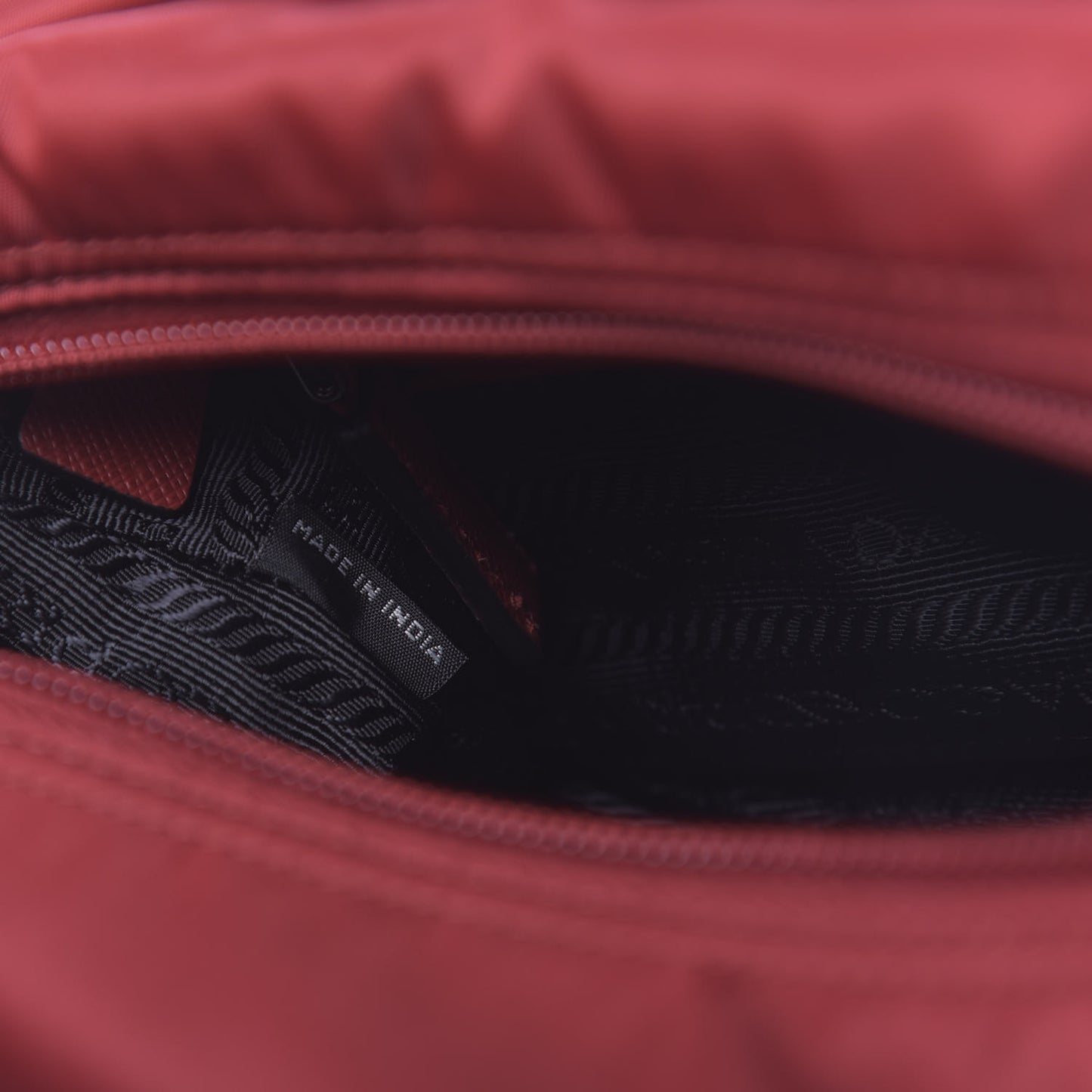 Tessuto Nylon Saffiano Vela Messenger Fuoco