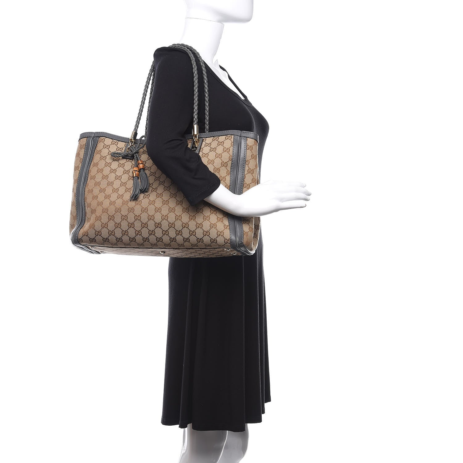 Gucci Monogram Medium Bella Tote Grey 2 of 11
