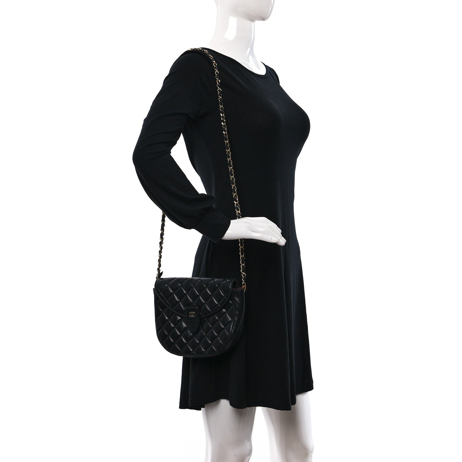 Chanel Lambskin Quilted Messenger Black 2 of 11