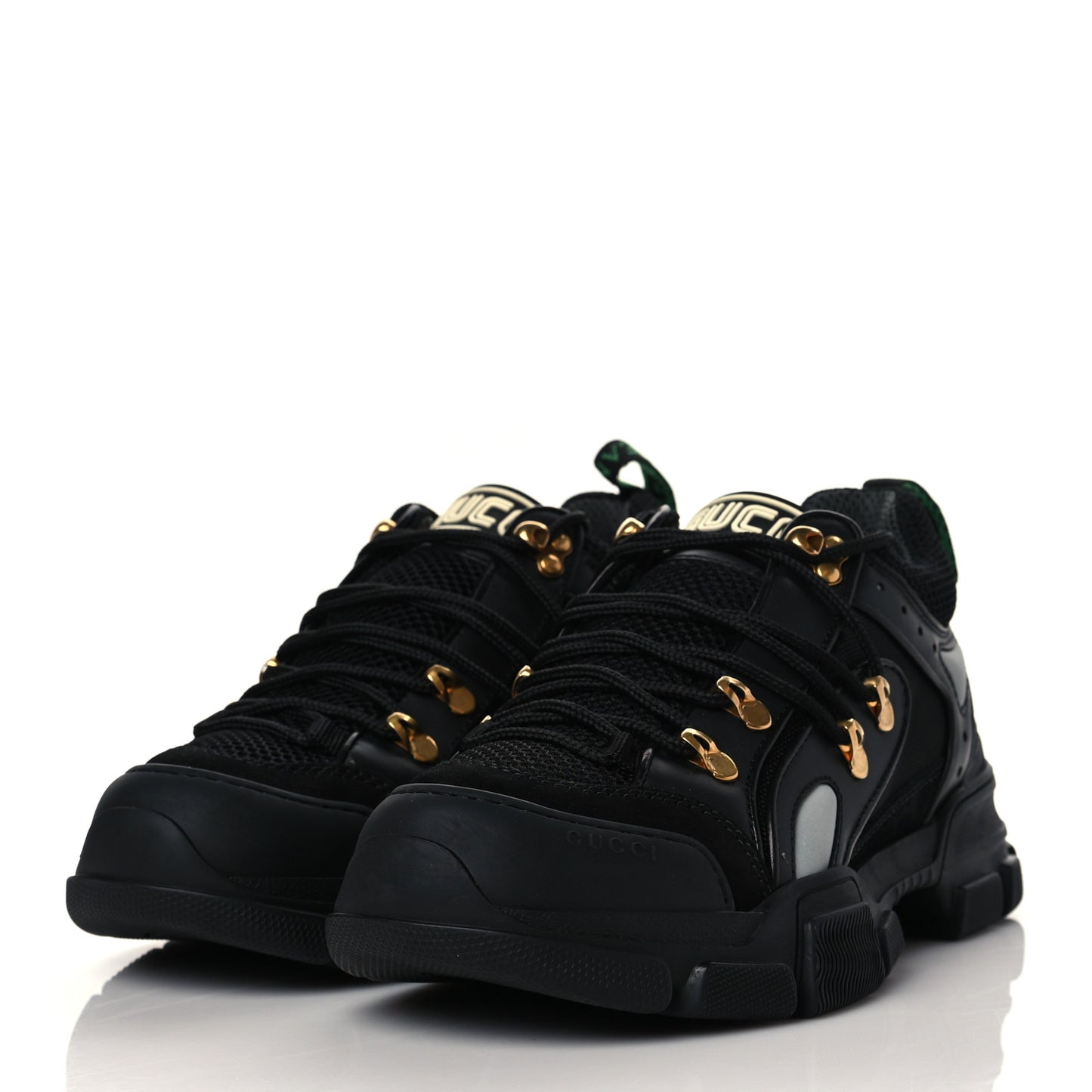 X SEGA Mesh Suede Calfskin Mens Flashtrek Sneakers 6 Black
