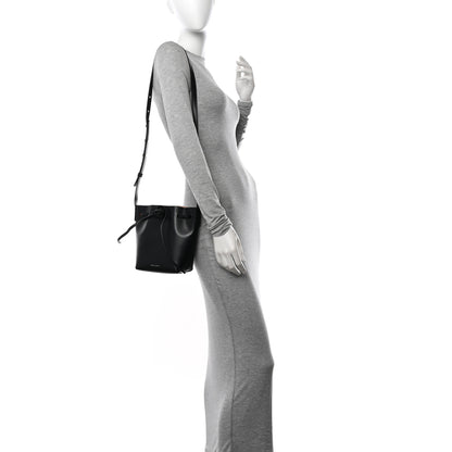 Mansur Gavriel Calfskin Mini Bucket Bag Black Ballerina 2 of 12