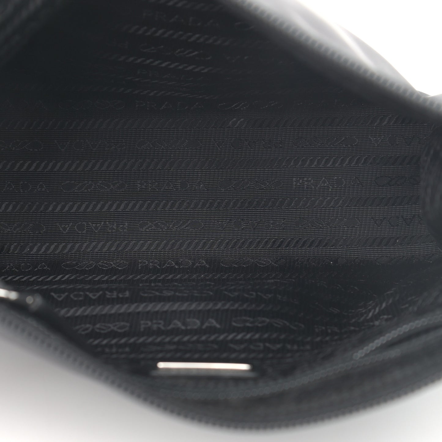 Tessuto Nylon Saffiano Wristlet Black