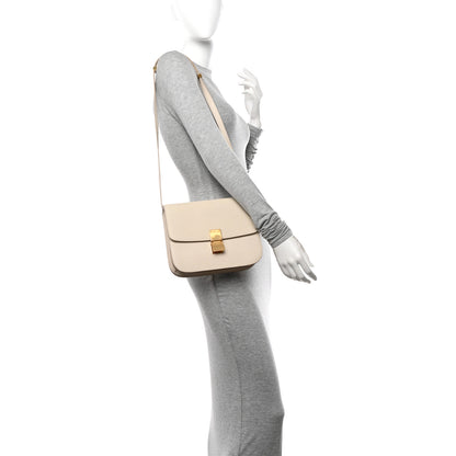 Celine Liege Calfskin Medium Classic Box Flap Bag White 3 of 11
