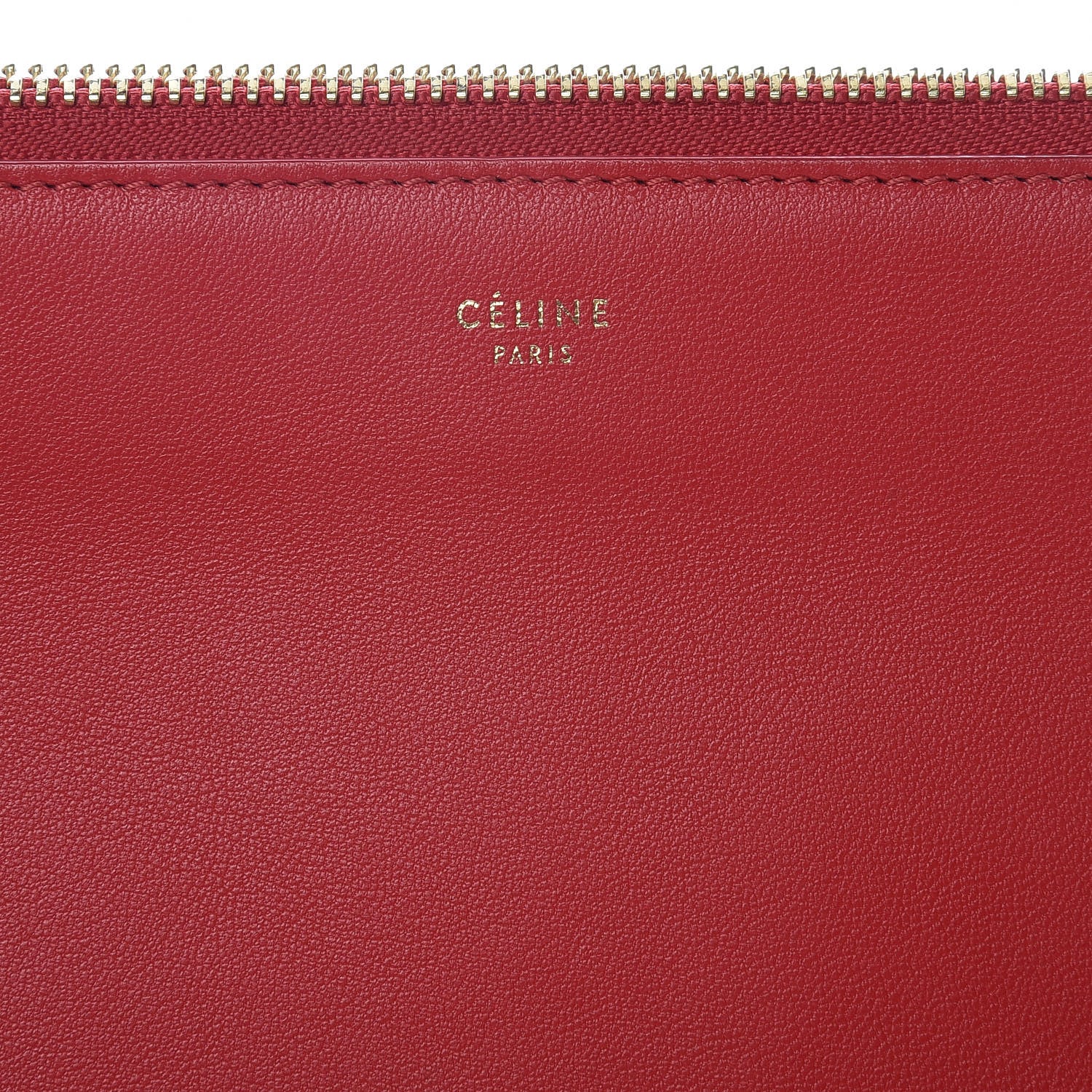 Celine Lambskin Small Trio Crossbody Bag Red 8 of 12