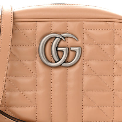 Gucci Calfskin Matelasse Aria Small GG Marmont Chain Shoulder Bag Camelia 8 of 12