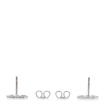 Gucci 18K White Gold GG Tissue Stud Earrings 3 of 4