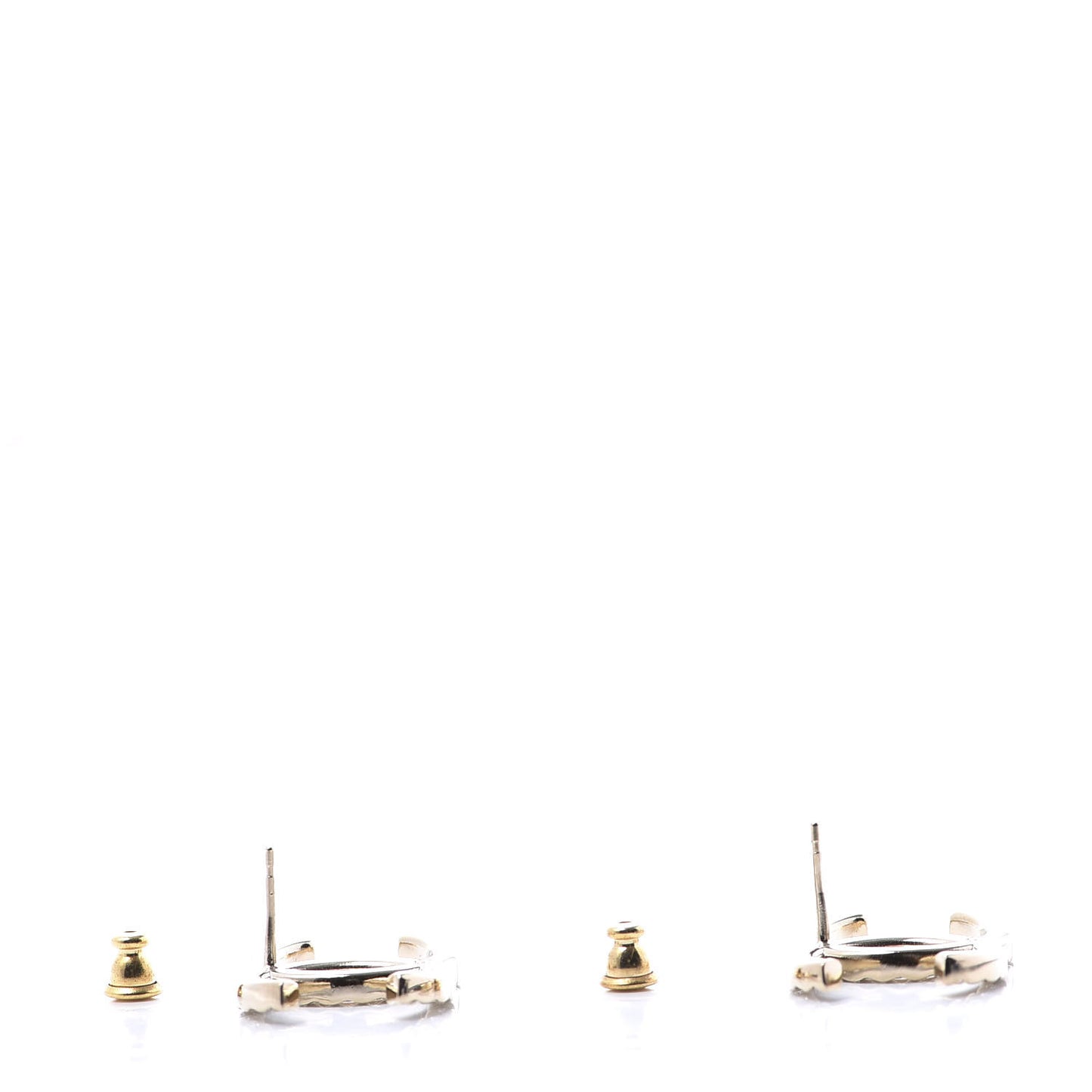 Baguette Crystal High Society CC Earrings Gold