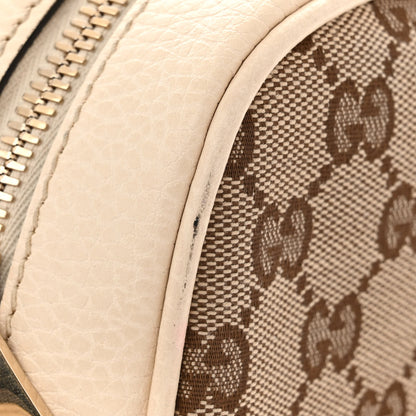 Gucci Monogram Dollar Calfskin Mini Bree Messenger Bag Beige Ebony Avoire 13 of 13