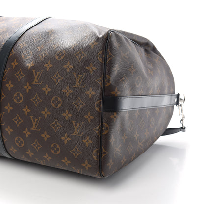 Louis Vuitton Monogram Macassar Keepall Bandouliere 55 7 of 8