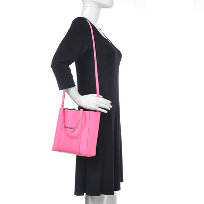 Balenciaga Calfskin XXS Everyday Tote Neon Pink 2 of 13
