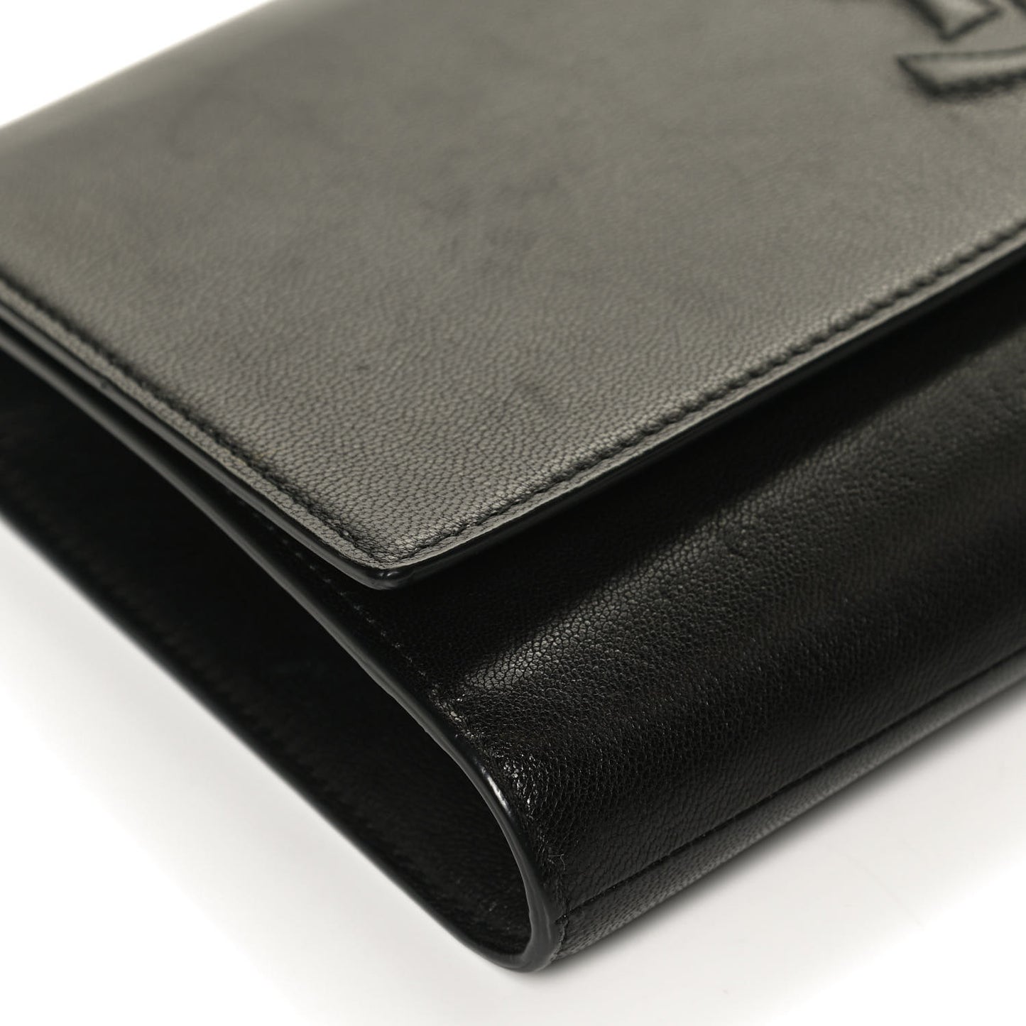 Calfskin Monogram Large Belle De Jour Clutch Black