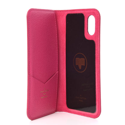 Louis Vuitton Monogram iPhone X Folio Case Rose Pop 5 of 7