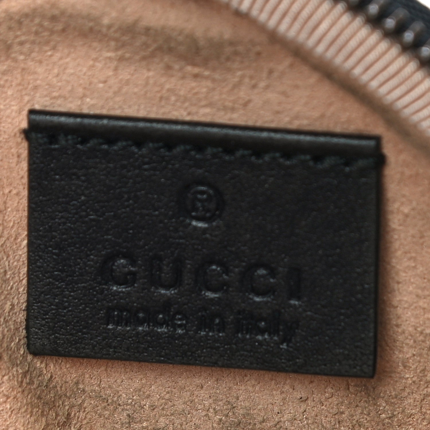 Gucci Calfskin Matelasse GG Marmont Round Coin Purse Black 6 of 13