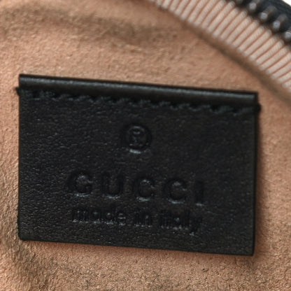 Gucci Calfskin Matelasse GG Marmont Round Coin Purse Black 6 of 13