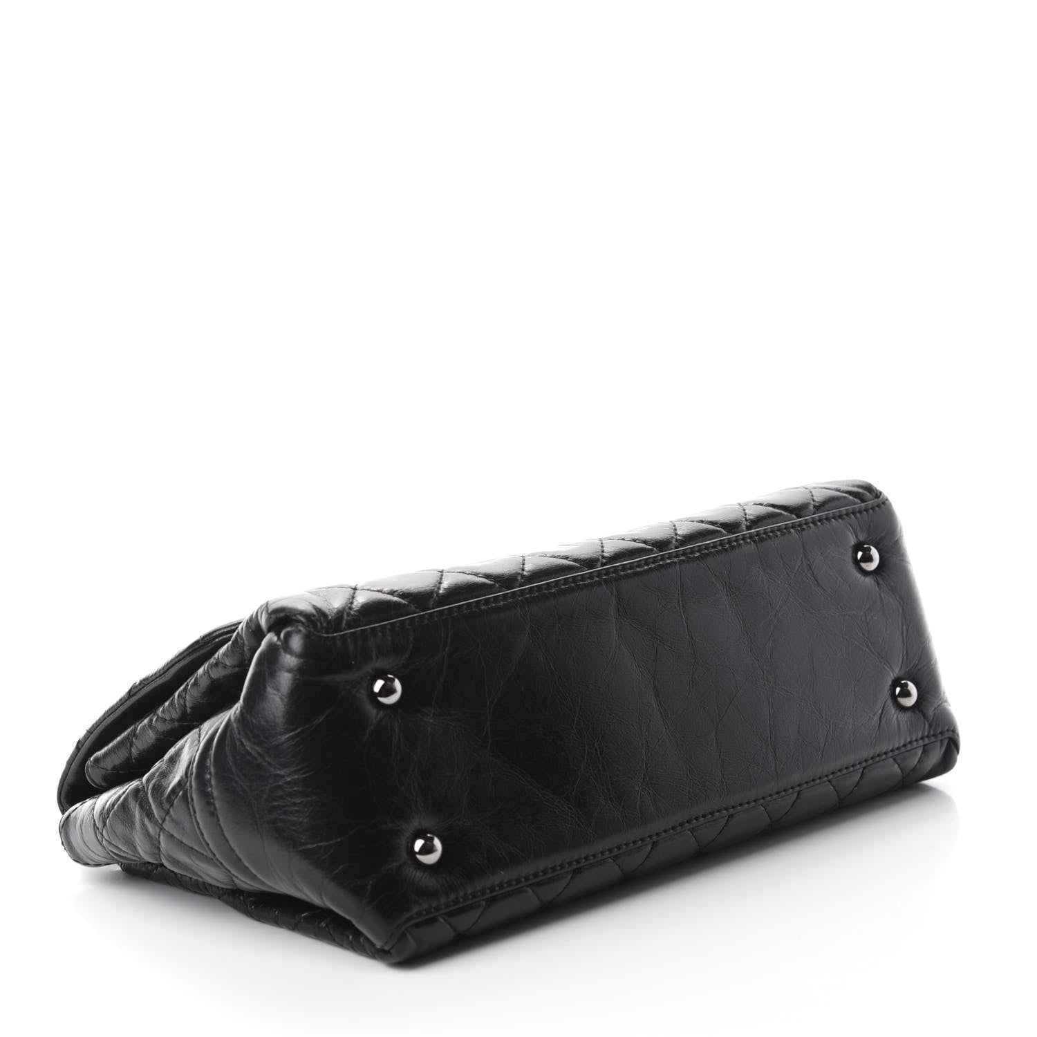Chanel Glazed Calfskin Quilted Medium Lady Pearly Flap Black 4 of 13