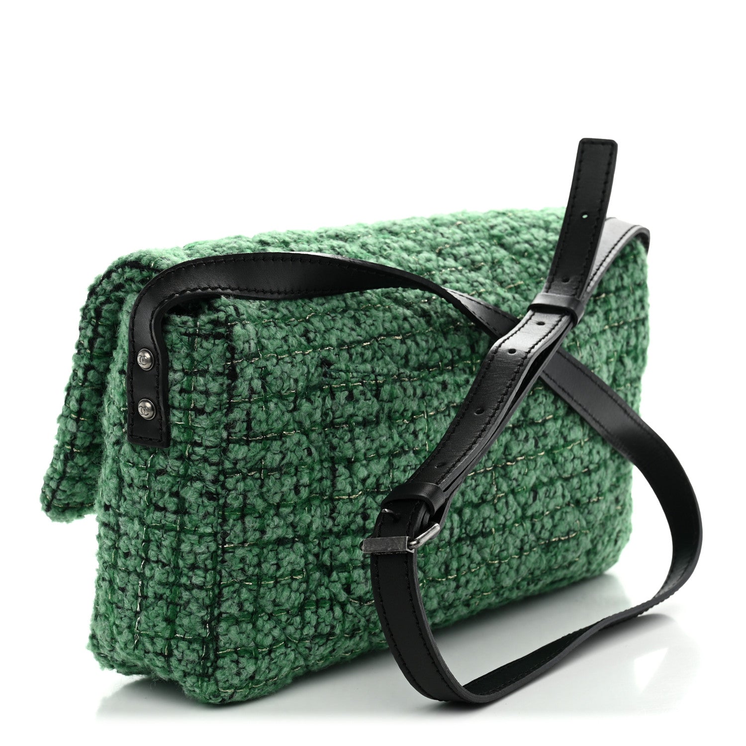 Chanel Tweed Easy 2.55 Reissue Flap Green 3 of 10
