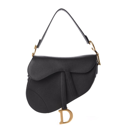 Christian Dior Grained Calfskin Saddle Bag Black 1 of 13