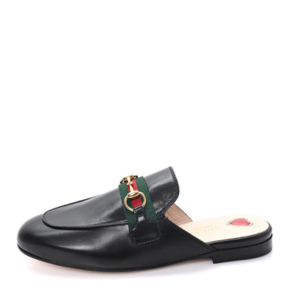 Gucci Malaga Kid Web Womens Princetown Slippers 35.5 Black 35.5 Black 1 of 9