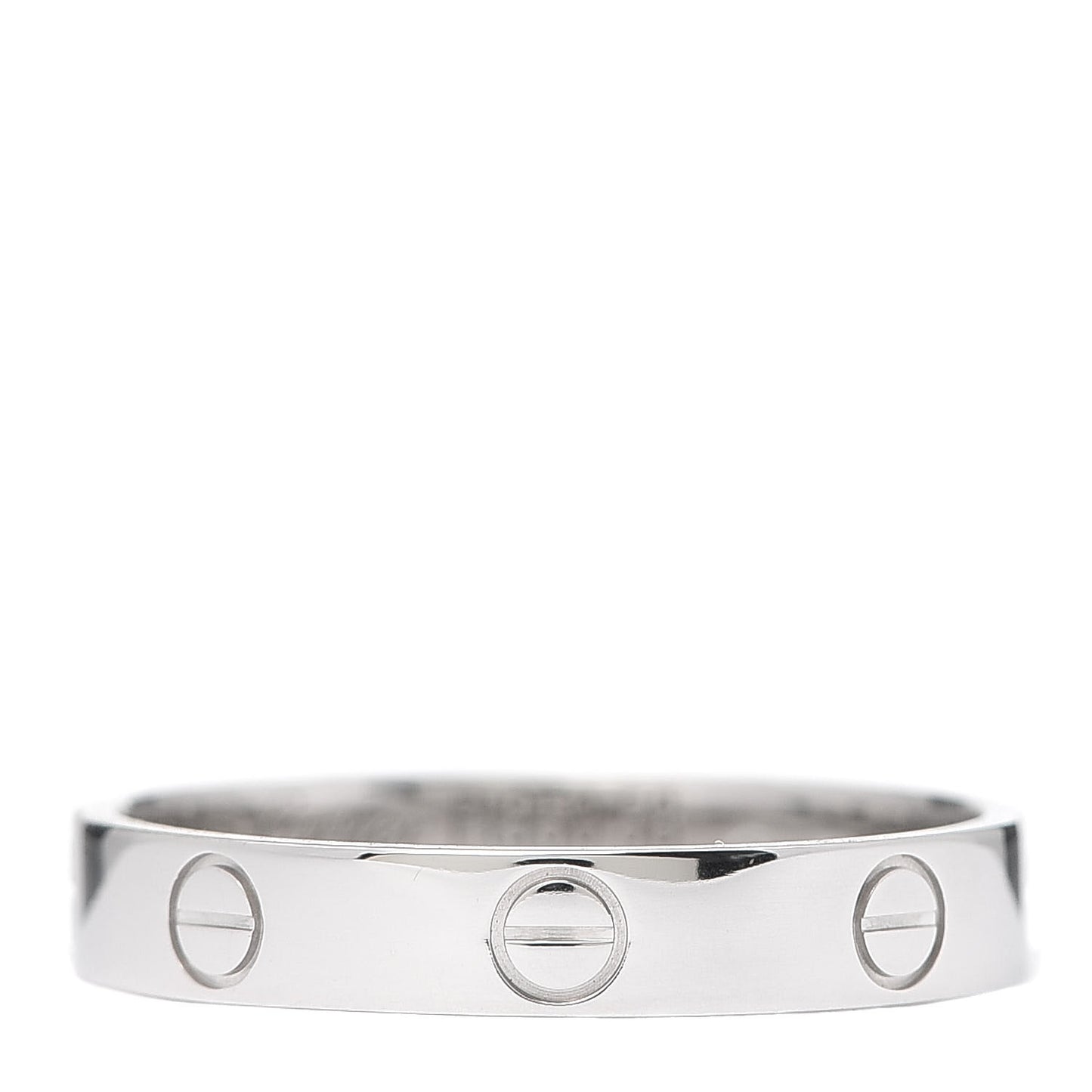 Platinum 3.5mm LOVE Wedding Band Ring 58 8.25