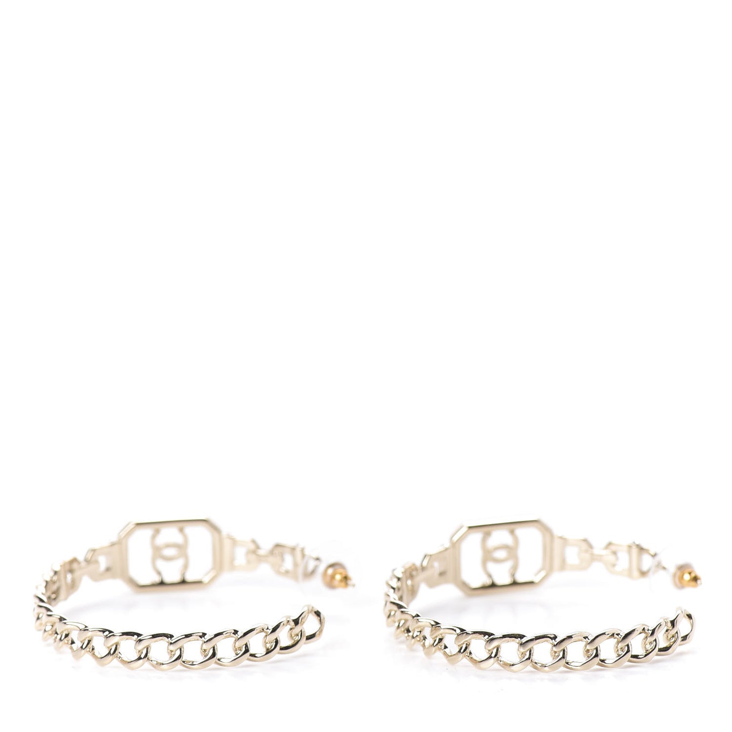 Crystal CC Vendome Hoop Earrings Gold