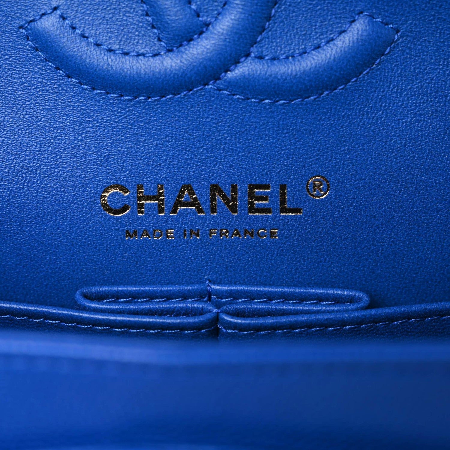 Chanel Caviar Quilted Small Double Flap Blue 9 of 10